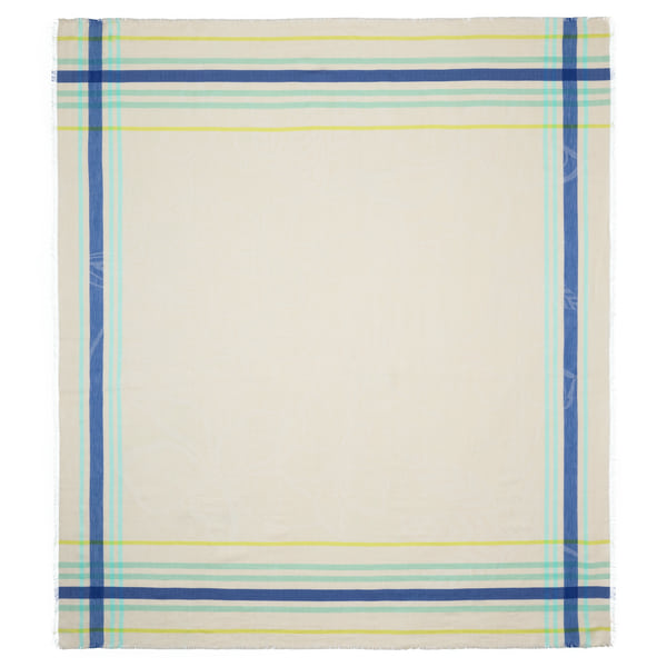 Flower Check 160x140 - sand