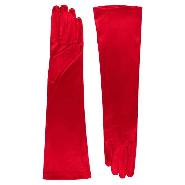 Shiny Satin lang glänzendes Satin - red