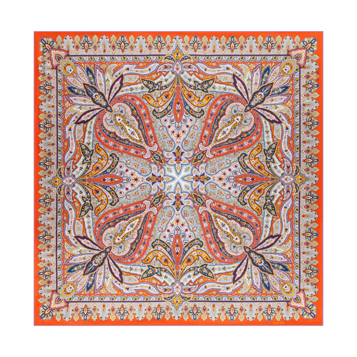 Flourishing Paisley 90x90  - multi sunset