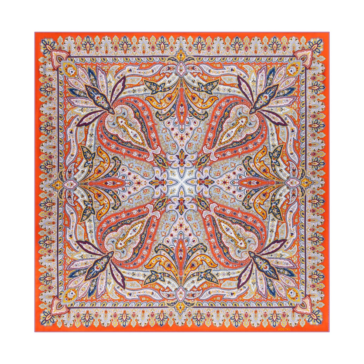 Flourishing Paisley 90x90 - multi sunset