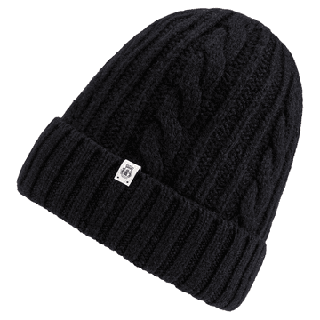 Cabled Charm Mütze - black