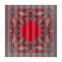 Fire Paisley 140x140 - multi scarlet