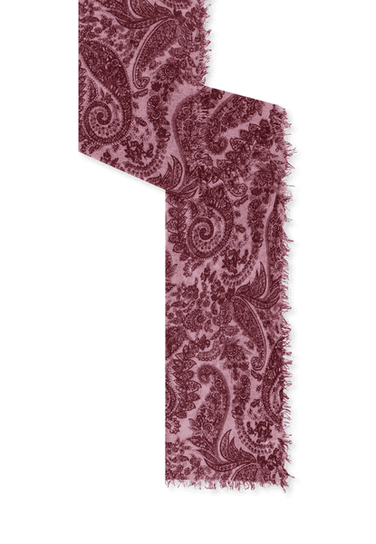 Soft Paisley 70x180  - mulberry