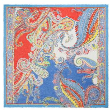 Paisley Fusion 120x120 - multi red