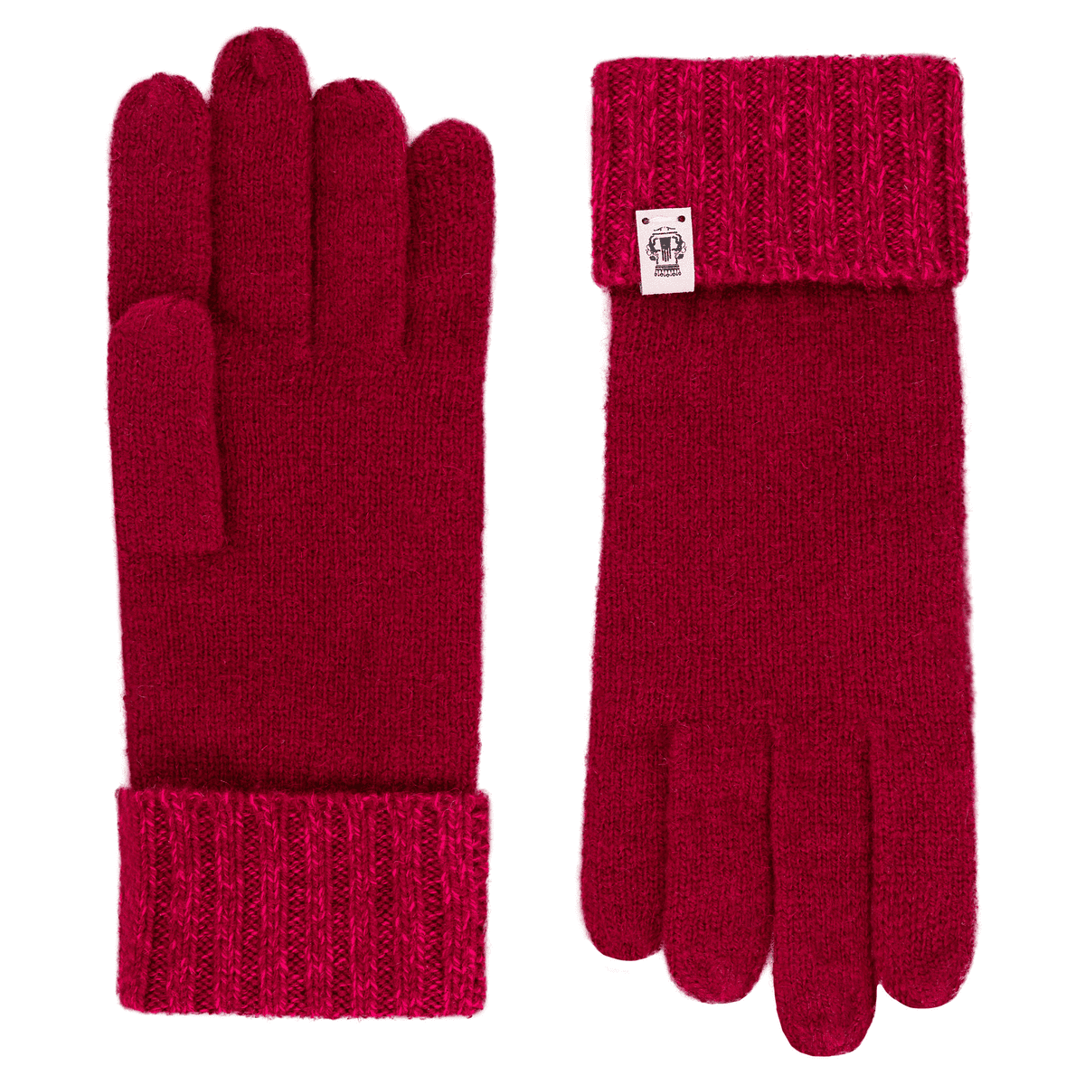 Cabel lines Handschuh - berry/pink