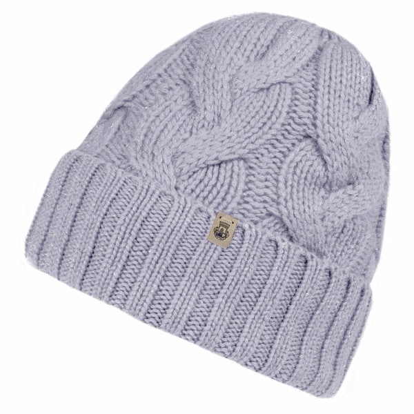 Braided Cashmere Muetze - amethyst