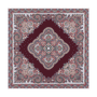 Square Garden Paisley 90x90 - multi wine