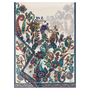 Paisley Twister 70x180 - white multi