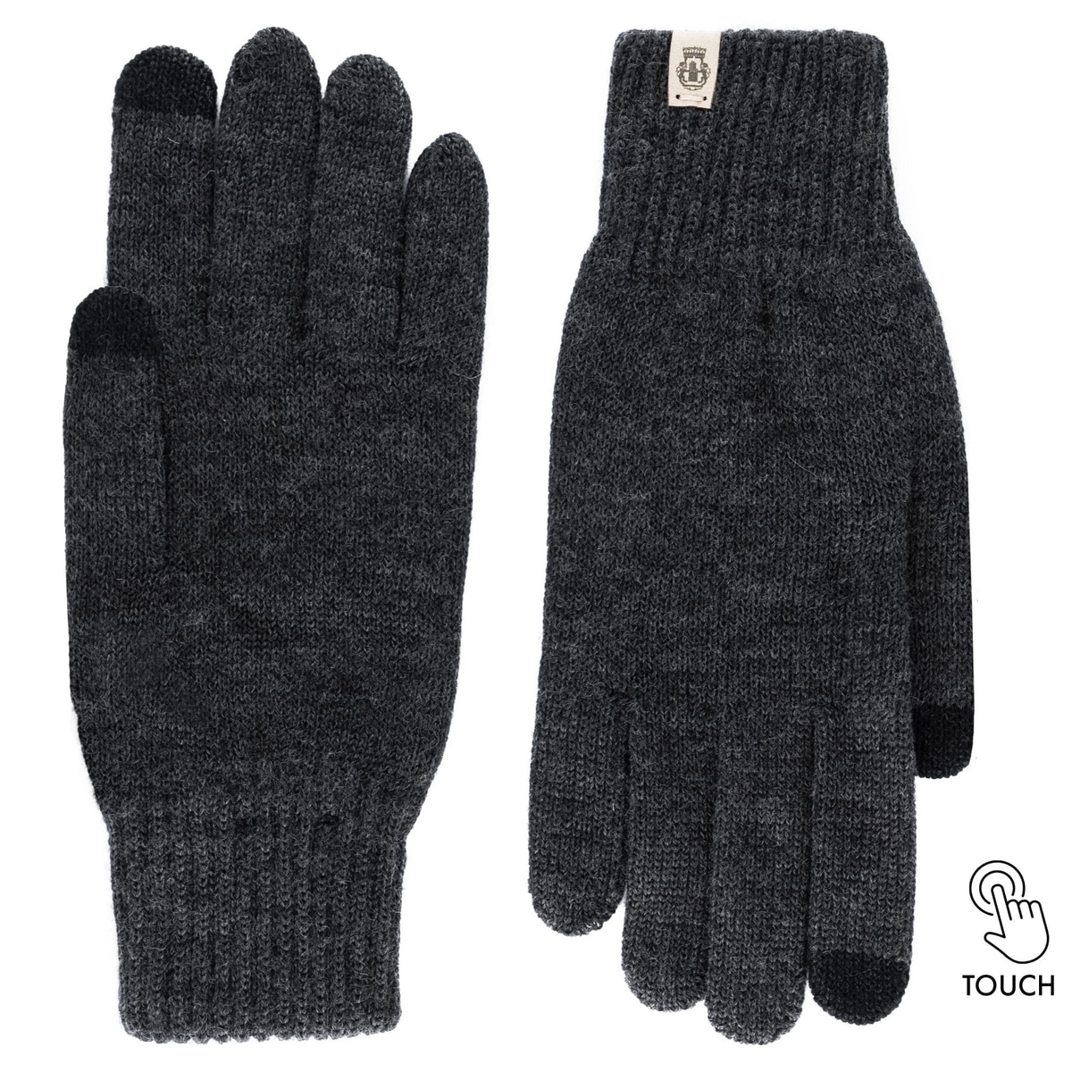 Handschuhe mit Touchfunktion - anthracite