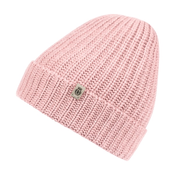 Pure Cashmere Umschlagmuetze - blush