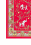 Lucky Elephant 53x53  - red mix