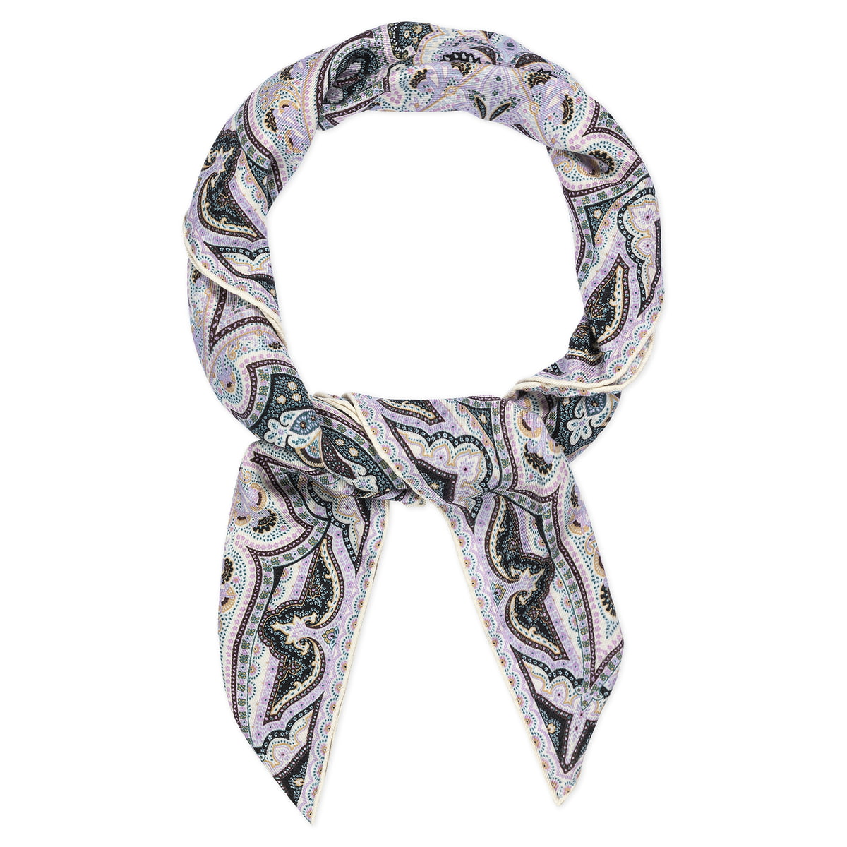 Navona Paisley 140x140  - multi rose