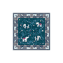 Lucky Elephant 53x53  - multi emerald
