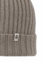 Business Cashmere Muetze mit Umschlag - mink