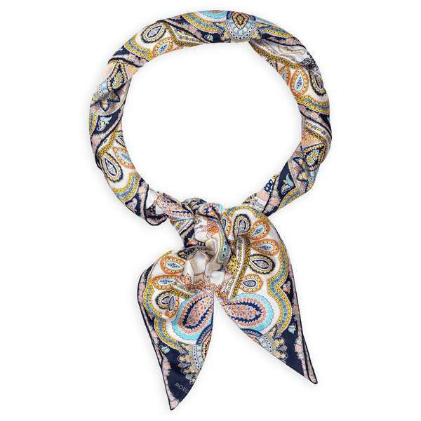 Elephant Parade Silk 140x140 - multi bleu