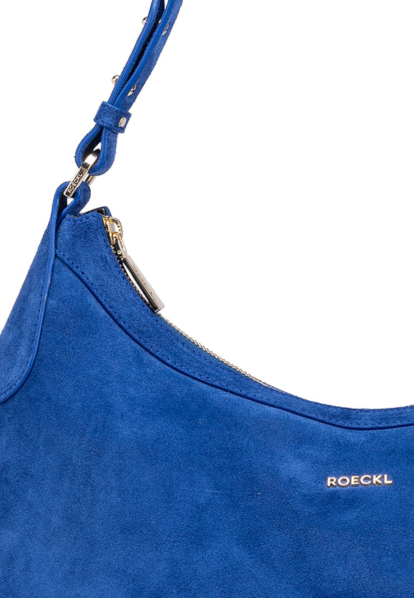 Liberty Schultertasche medium Veloursleder - cobalt
