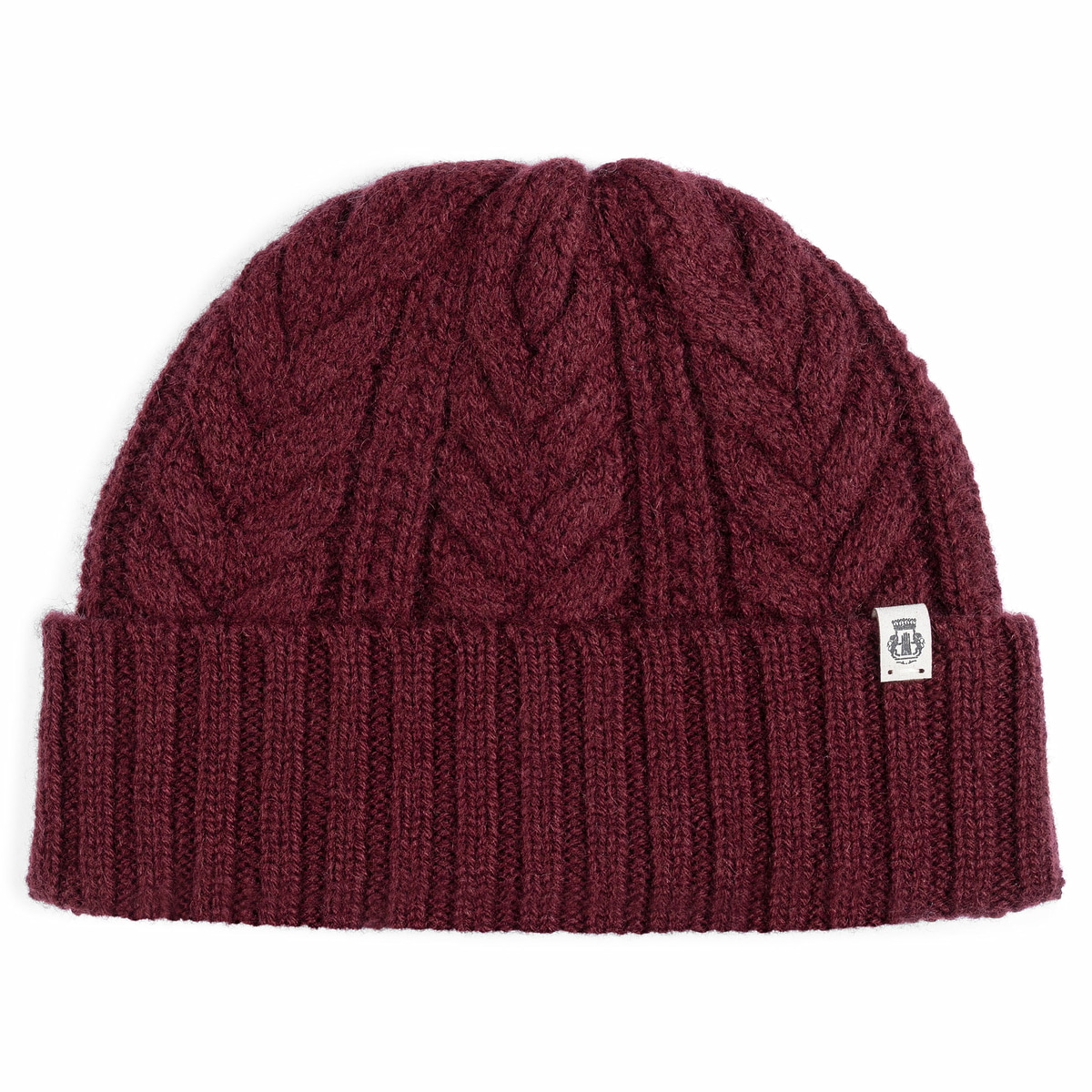 Cashmere Twist Mütze  - mulberry