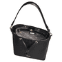 Pitti Saffiano shoulder bag medium  - black