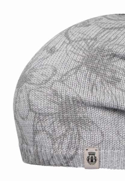 Summer Flower Mütze - silvergrey