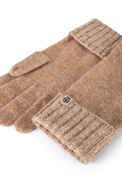Cabel lines Handschuh - cashmere/white
