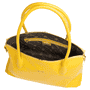 Davina patent handbag medium  - yellow