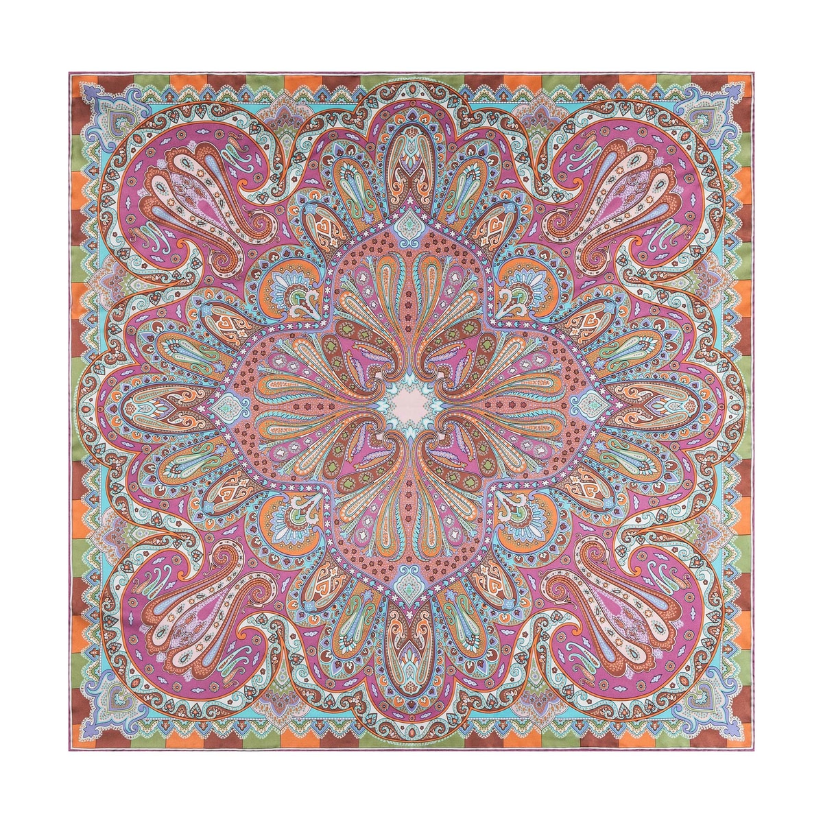 Funny Paisley 90x90 - multi rose