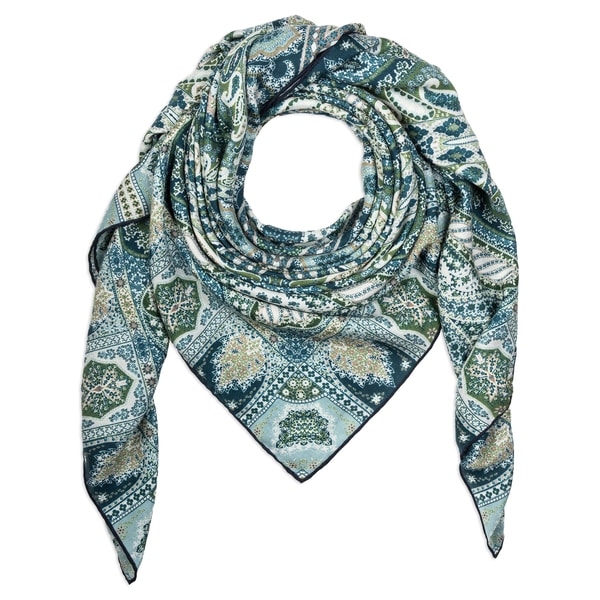 Winter Alhambra Paisley 140x140 - multi green