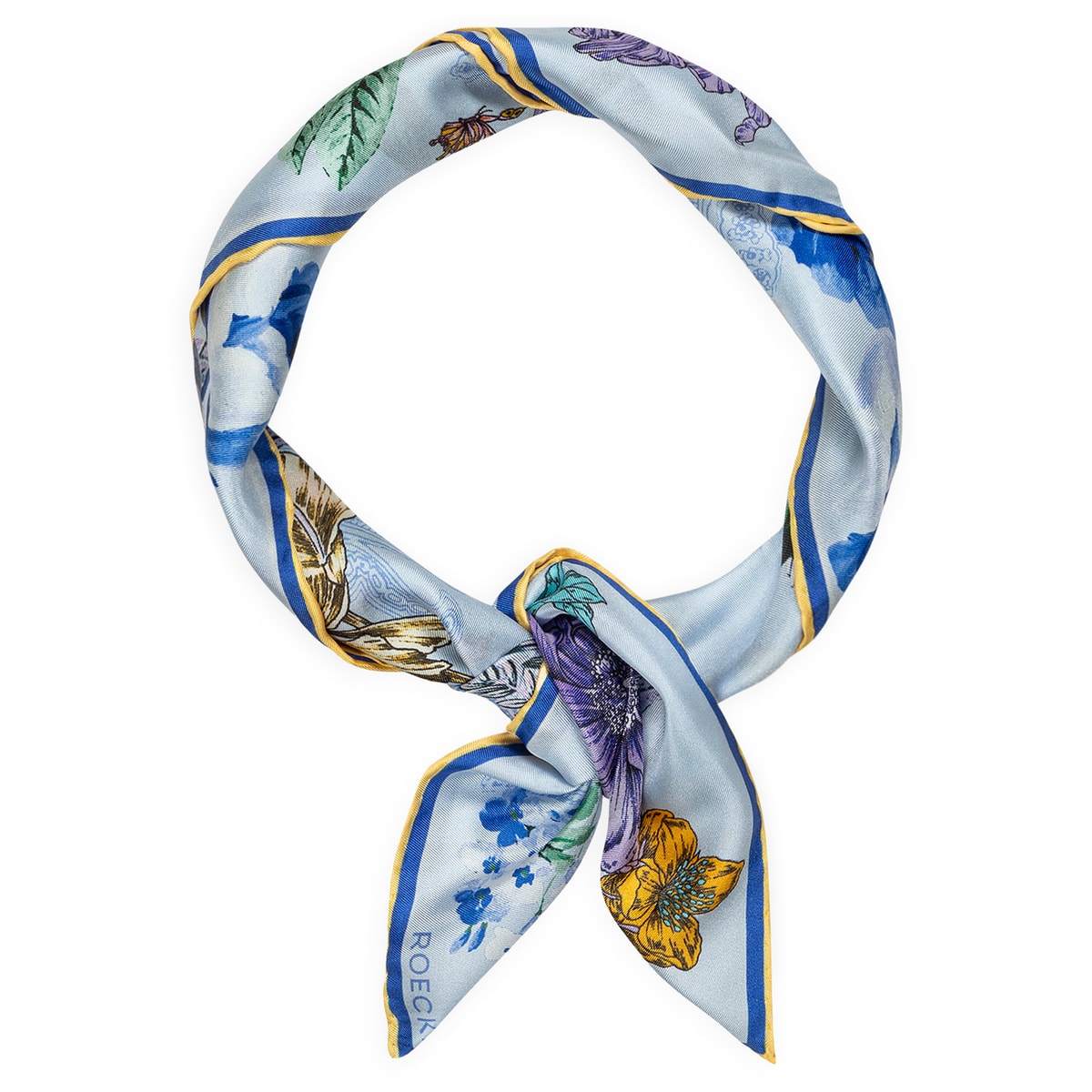 Paisley & Flowers 53x53  - multi blue