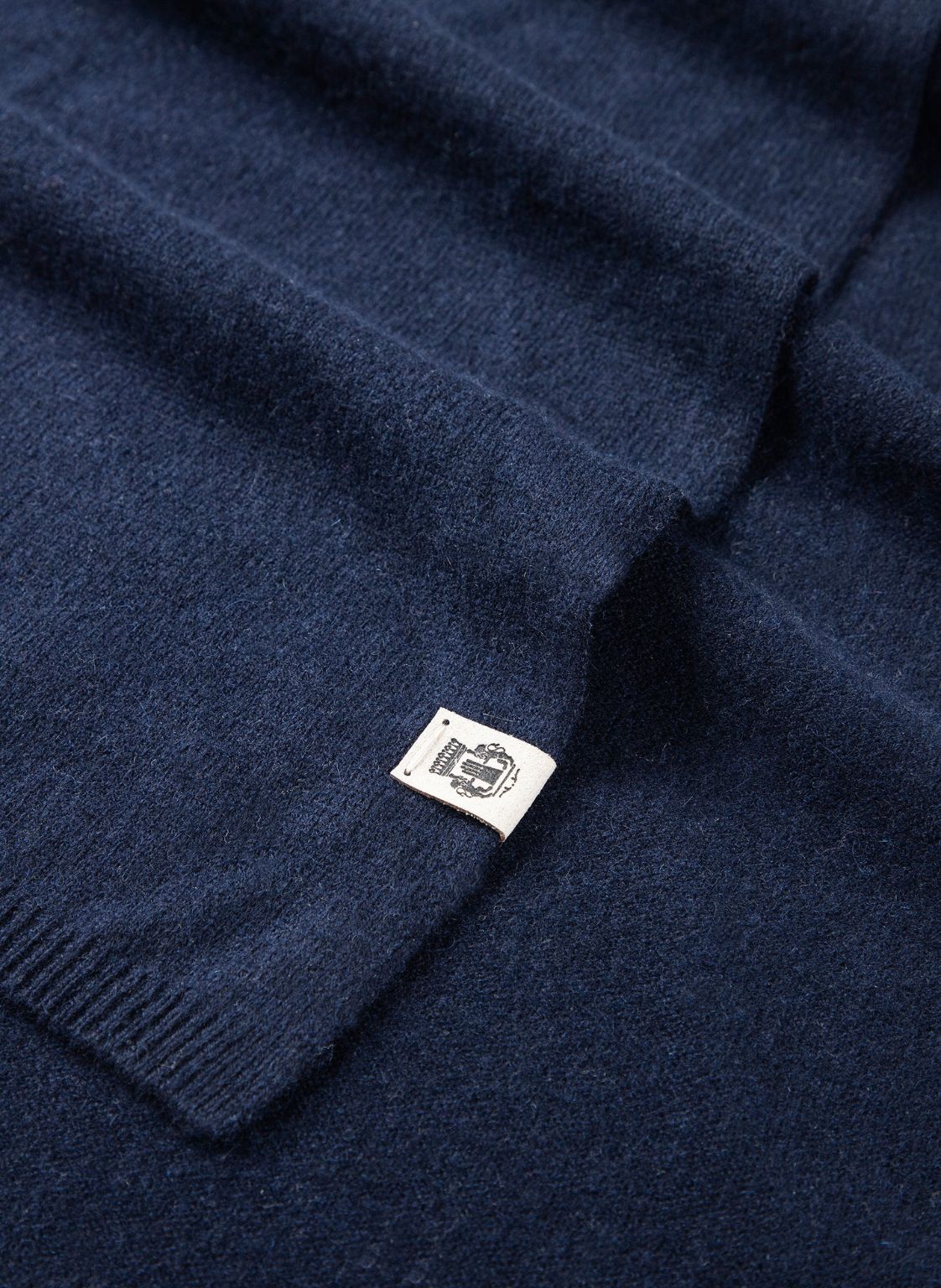 Pure Cashmere Schal - navy