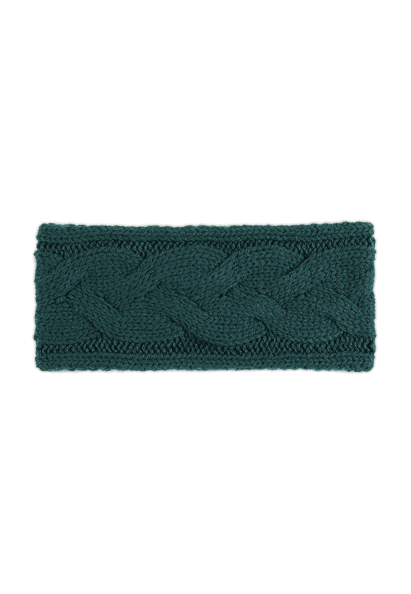 Braided Cashmere Stirnband - emerald