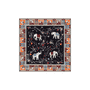 Lucky Elephant 53x53  - black/beige