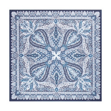 Flourishing Paisley 90x90 - multi emerald