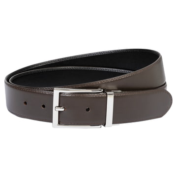Luca reversible 3,5cm - black/brown