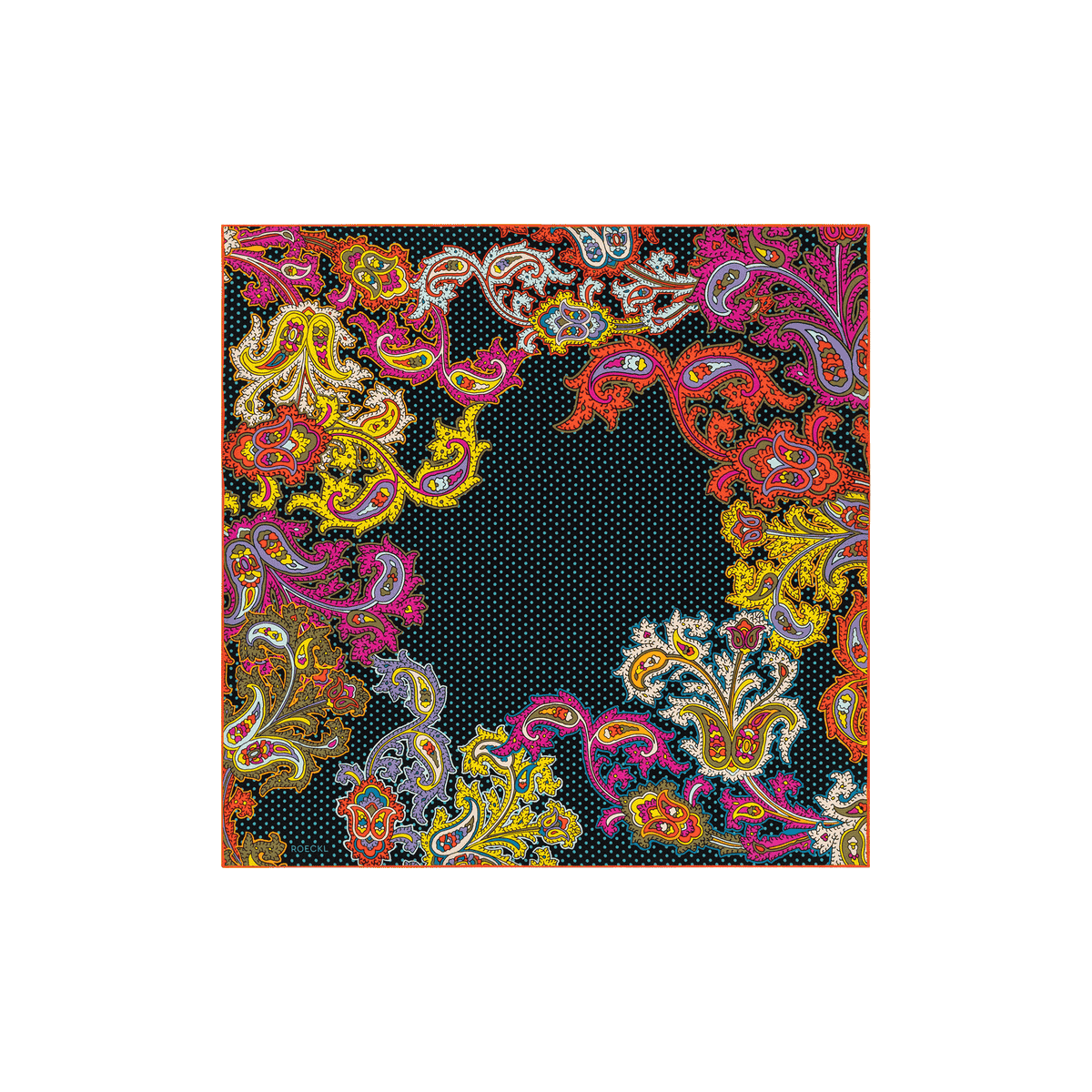 Paisley Illusion 53x53 - black