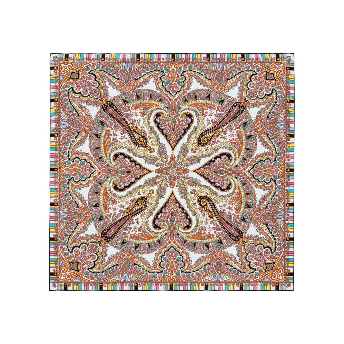 Circular Ornament 90x90 - white multi