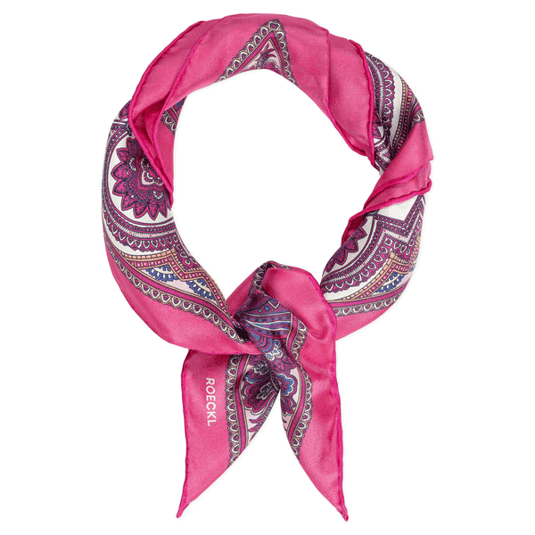 Fine Paisley 53x53  - multi hibiscus