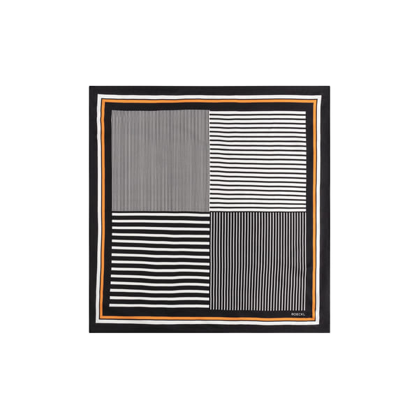 Two Tone Stripes 53x53 - black - 53x53
