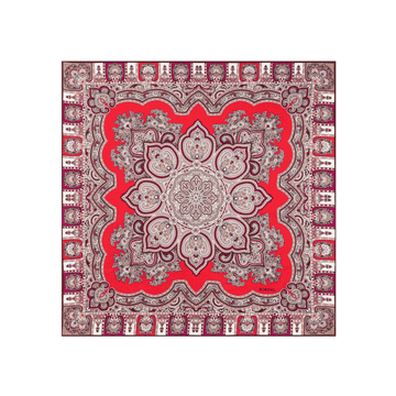 Timeless Paisley 70x70 - multi red