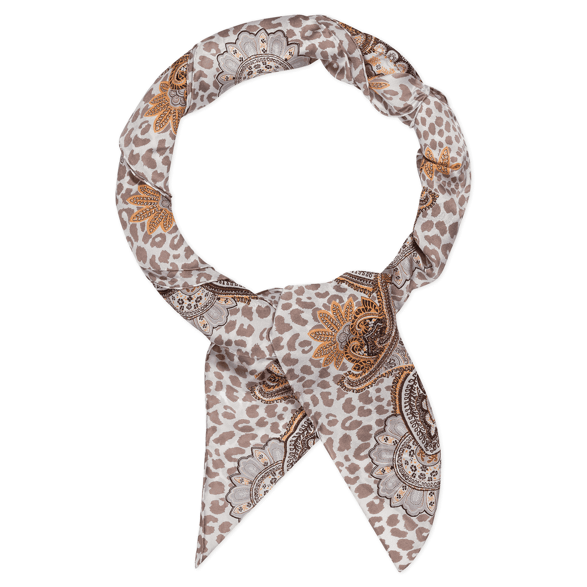Animal Paisley 140x140 - multi camel