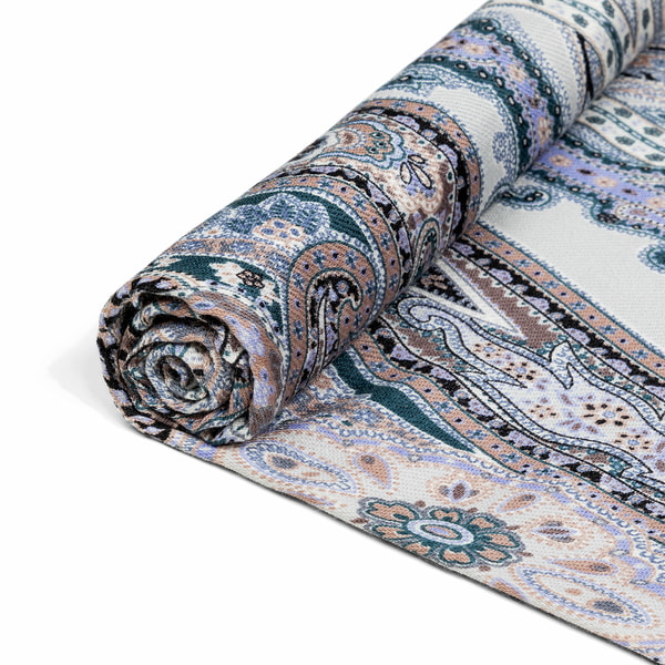 Harfen Paisley 70x170 - multi grey