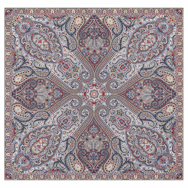 Paisley Glow 140x140 - multi dove