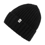 Business Cashmere Muetze mit Umschlag - black