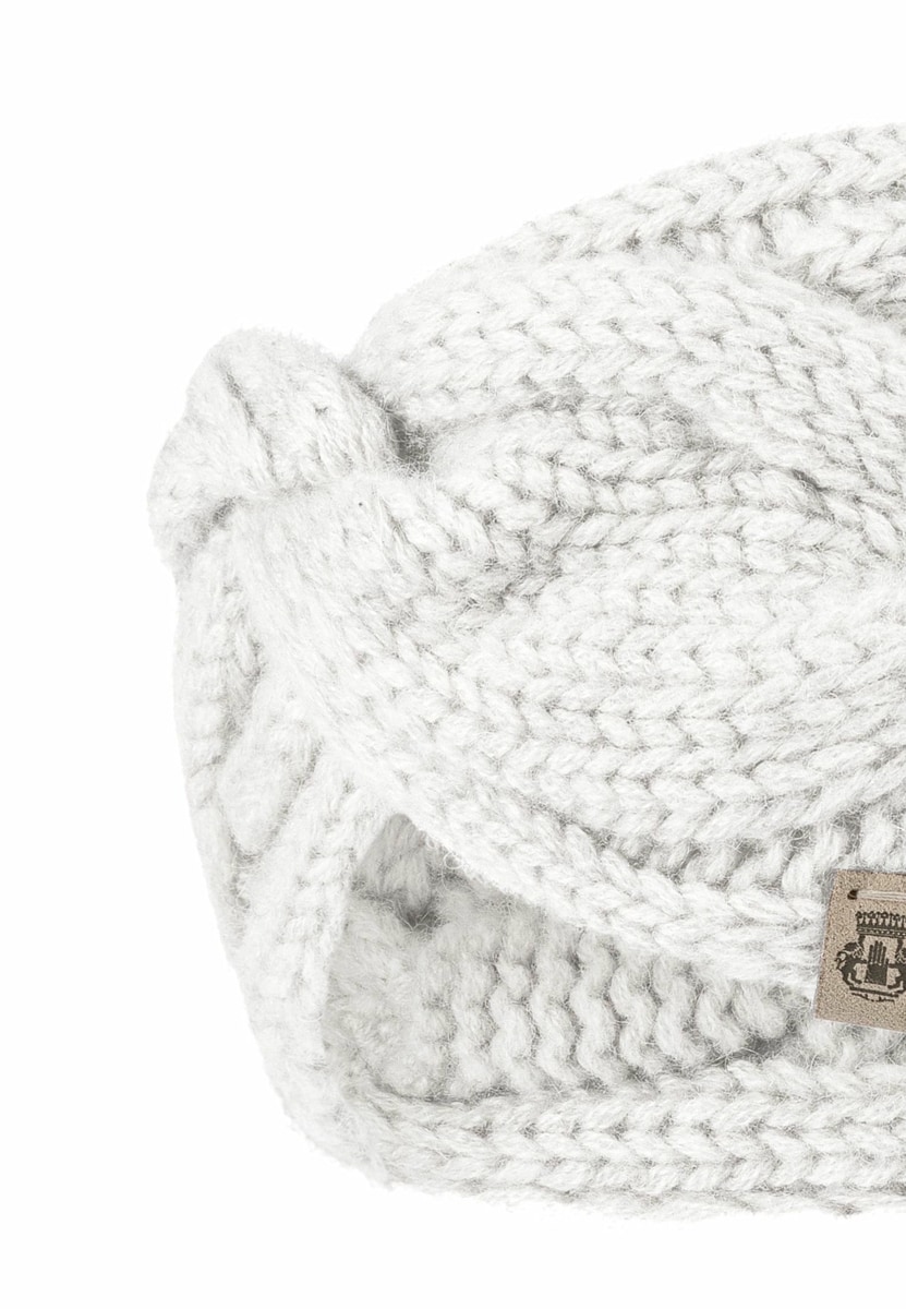 Braided Cashmere Stirnband - woolwhite