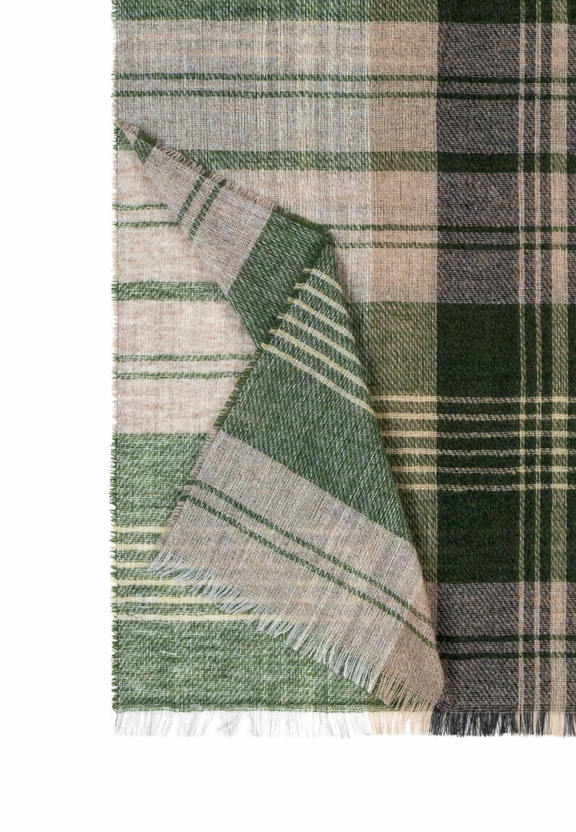 Glencheck 55x180 - multi khaki