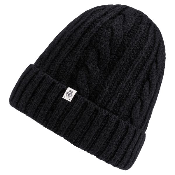 Cabled Charm Mütze - black
