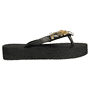 Brillant Black Flip Flop - black