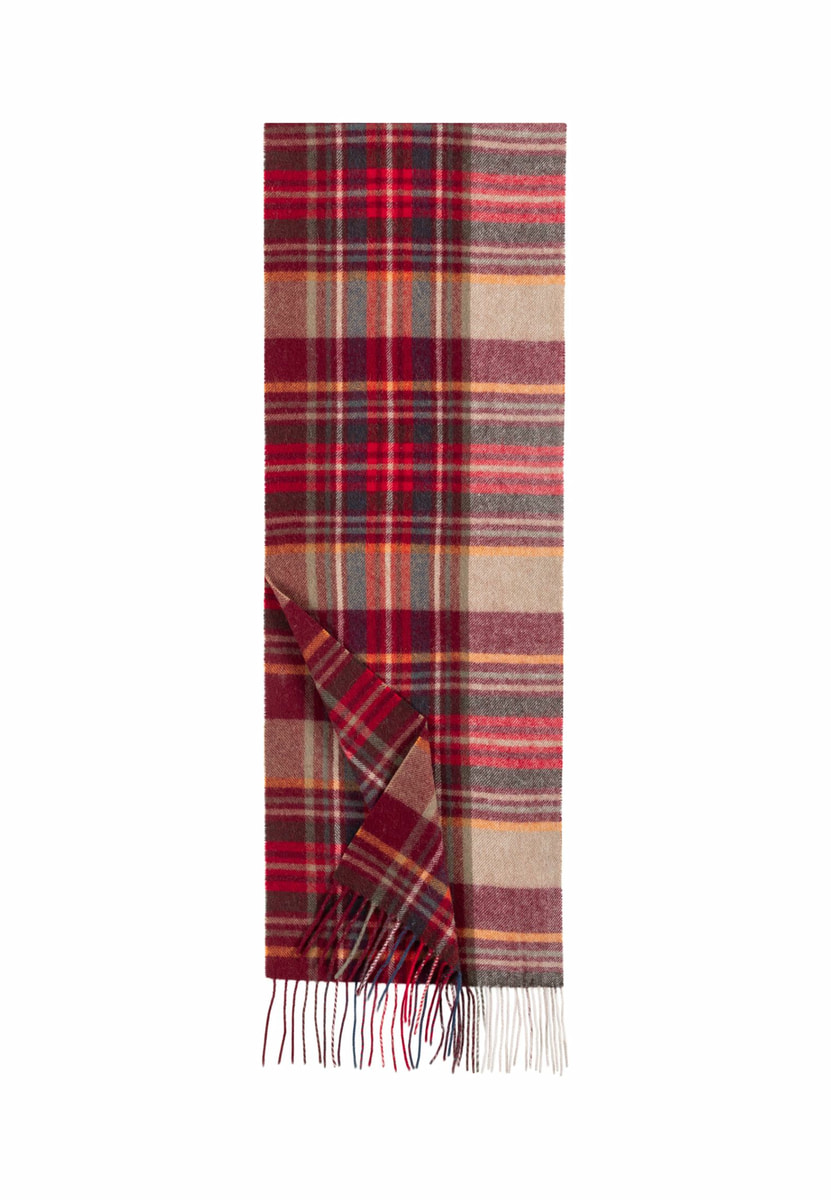 Scottish Tartan Men 30x180 - multi red