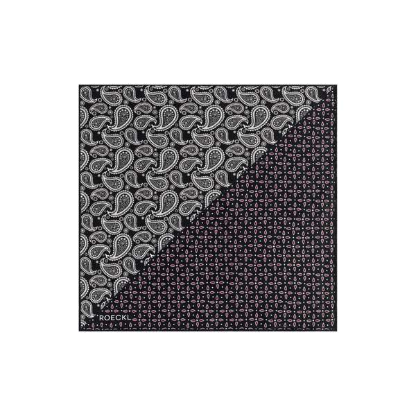 Gentleman´s Poket Square 30x30  - multi black