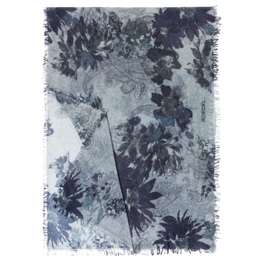 Flower Dust 70x180 - navy
