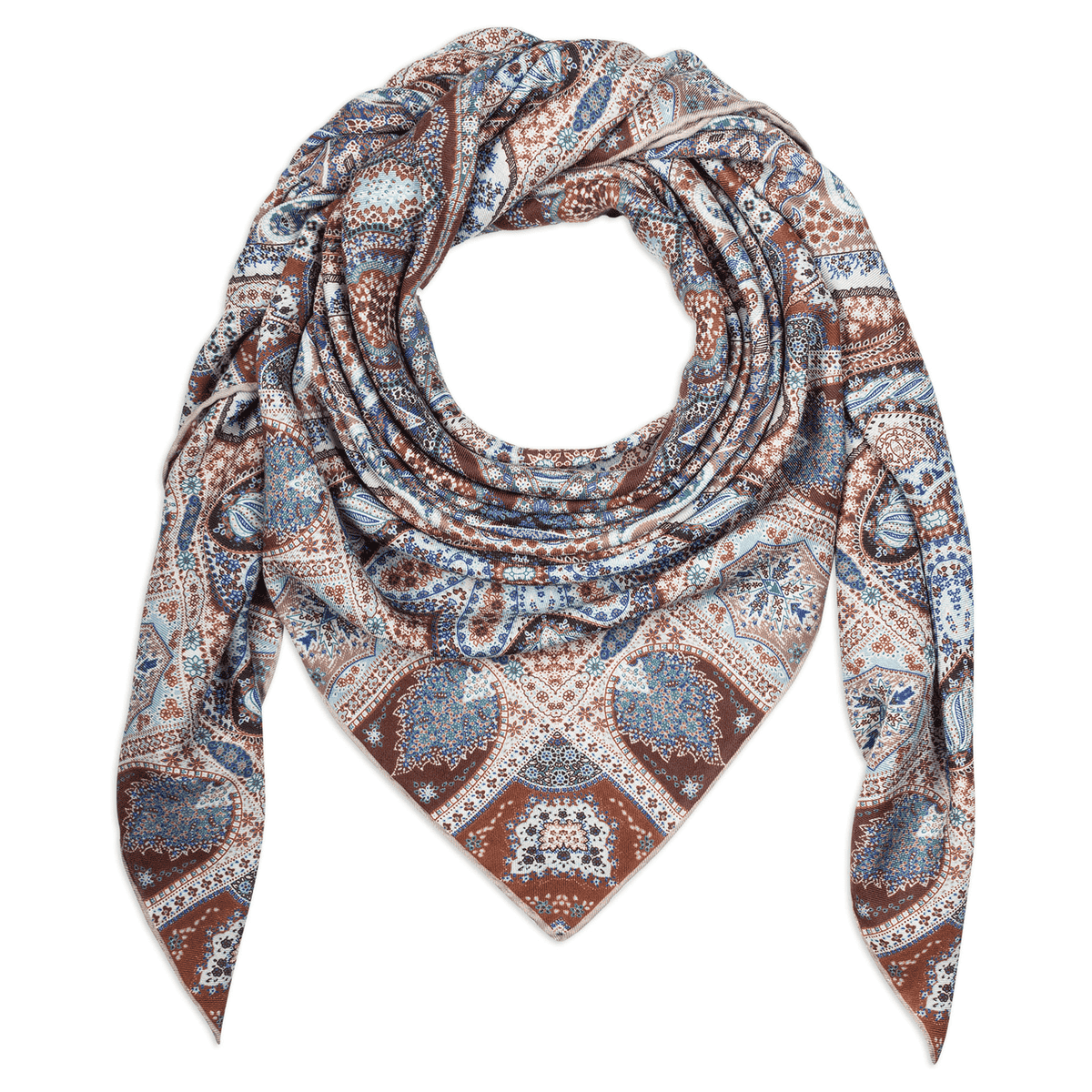 Winter Alhambra Paisley 140x140 - multi brown